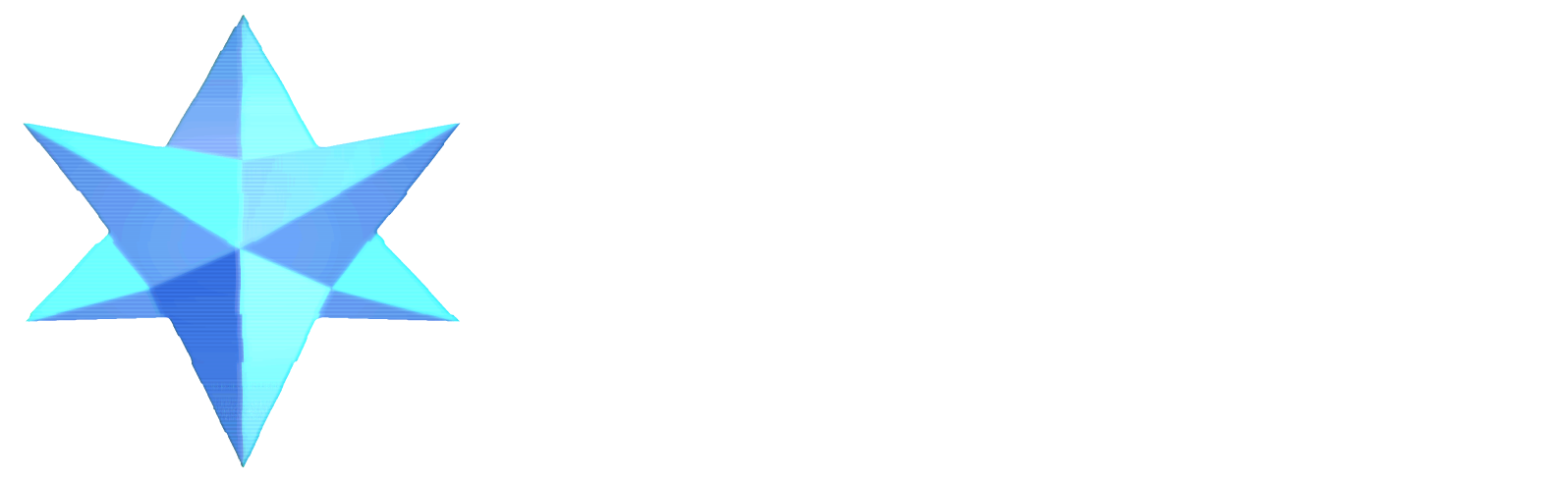 Holowand star logo and wordmark on black